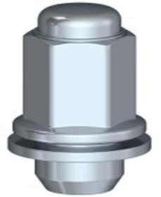 Гайка  с шайбой 98-0002 М12x1,5; 47; 21 закрытая СH (90942-01058) Toyota