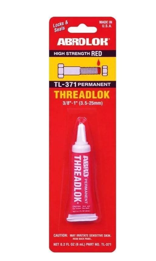 Герметик фиксатор резьбы ABRO неразъемный красный 6мл TL371