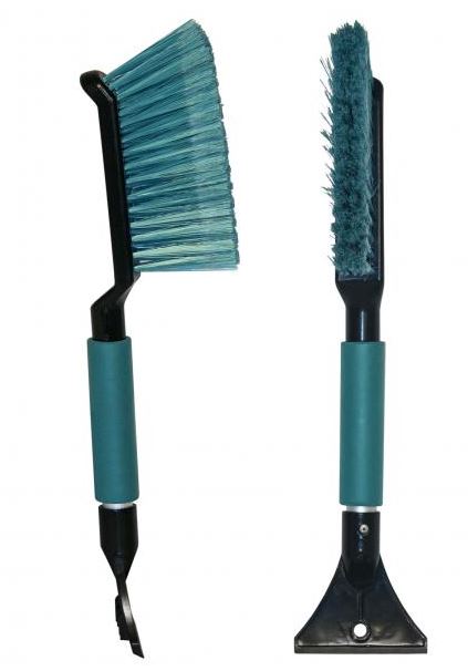 Щетка от снега со скребком 42см. поролоновая ручка, цветная Black&Blue BB1004 39907