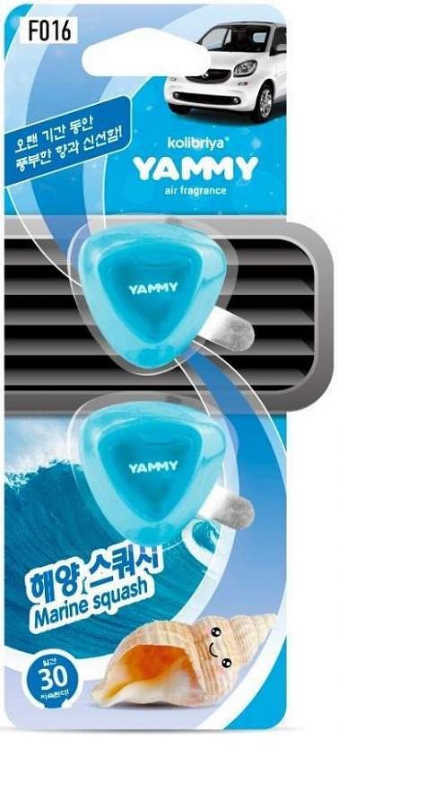 Ароматизатор  YAMMY на дефлектор  жидкий  Marine Squash 2,5г F016
