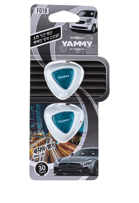 Ароматизатор  YAMMY на дефлектор  жидкий  New Car 2,5г F018
