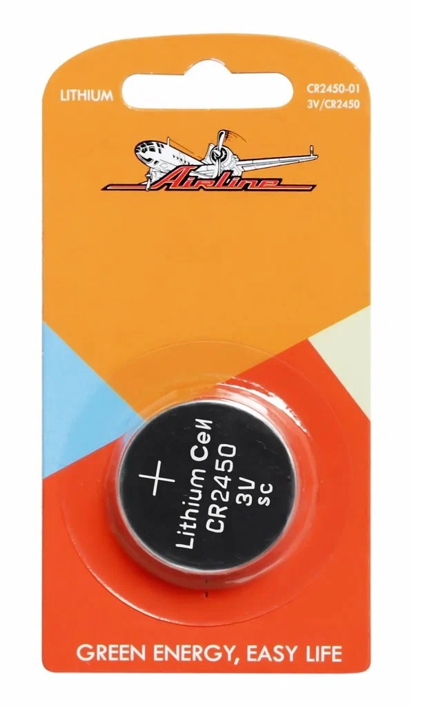 Батарейка CR2450  AIRLINE 3V для брелоков сигнализаций CR2450-01