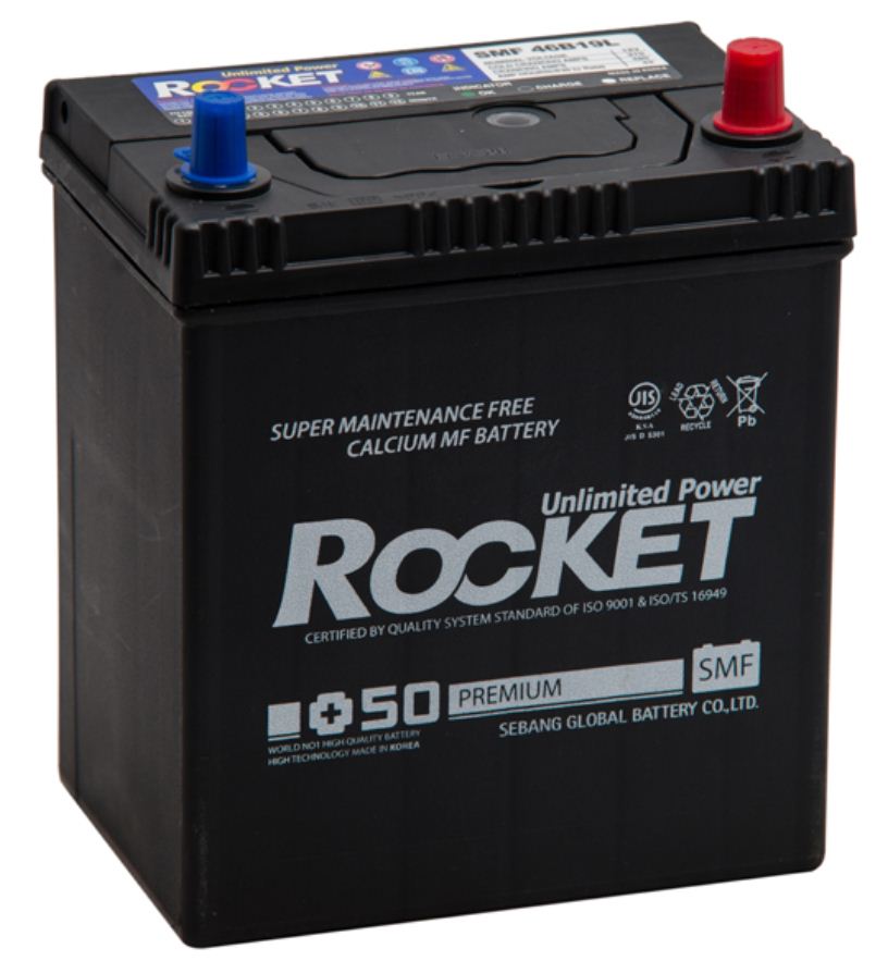 Аккумулятор Rocket SMF+50 46B19L 42а/ч обр.п.