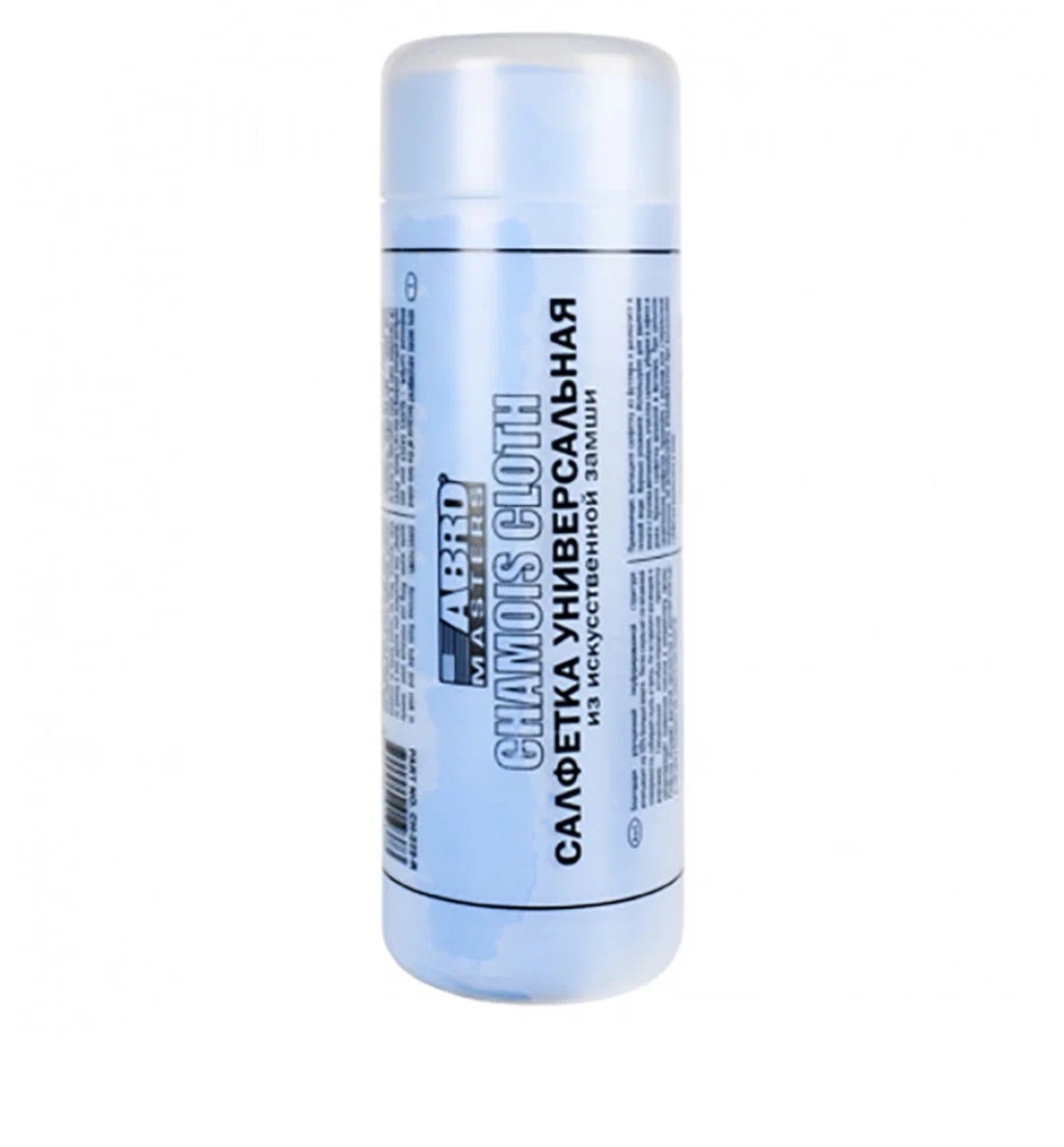 Салфетка замша искус. 68*43см ABRO MASTERS синяя в тубе CH-222