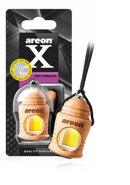Ароматизатор подвесной бутылочка в дереве AREON FRESCO X VERSION Anti Tobacco