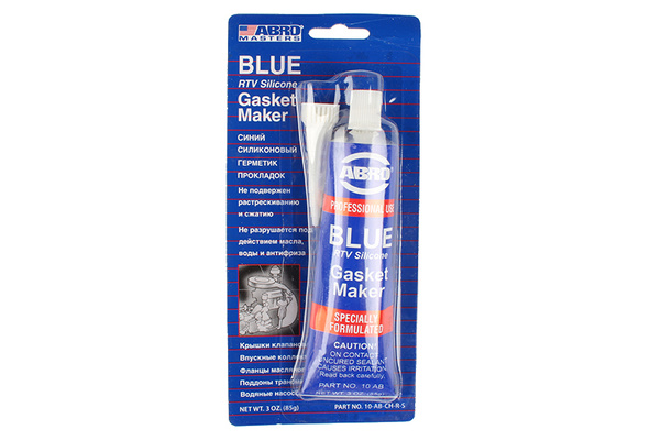 Герметик прокладок ABRO MASTERS (синий) на узком блистере 85 г