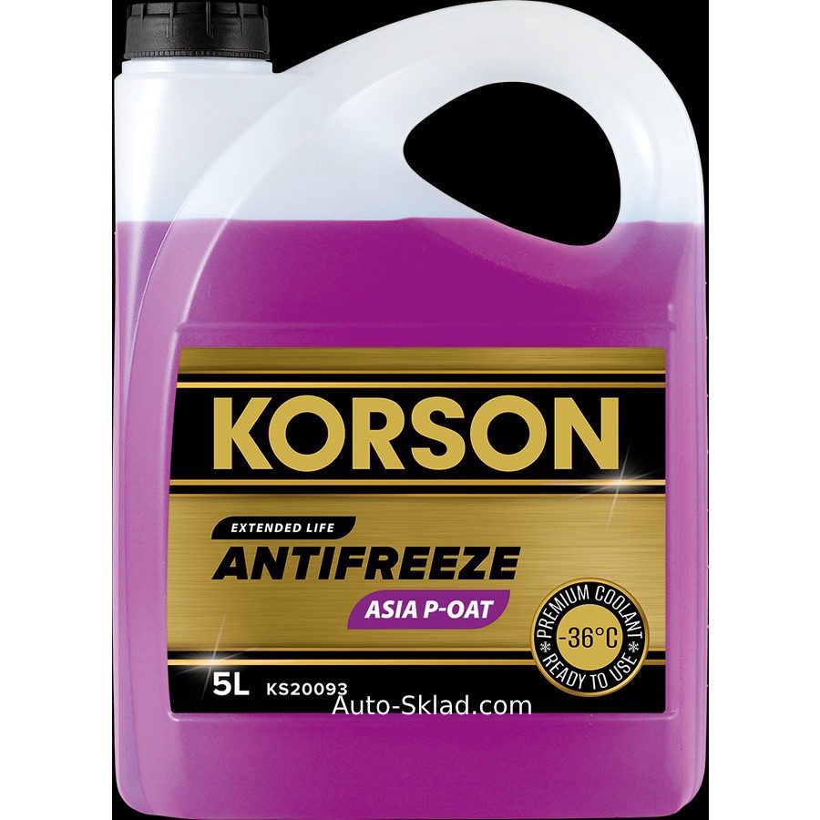 Антифриз KORSON ASIA P-OAT фиолетовый 5л конц.