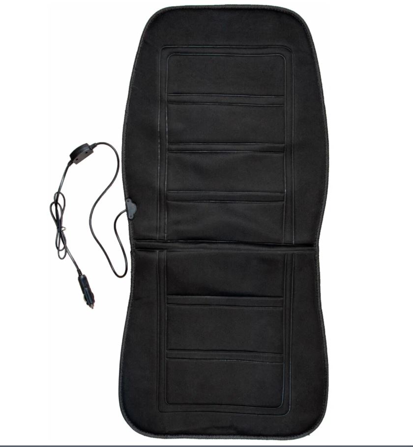 Подогрев сиденья со спинкой SKYWAY с терморег. (2реж.) 95х47см 12V Черный 2,5А-3А S02201010