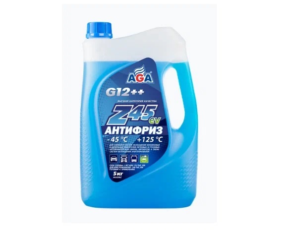 Антифриз AGA306Z  Z45 (-45) 5кг (синий.) G-12++