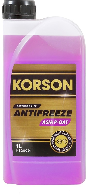 Антифриз KORSON ASIA P-OAT -36°C фиолетовый 1л
