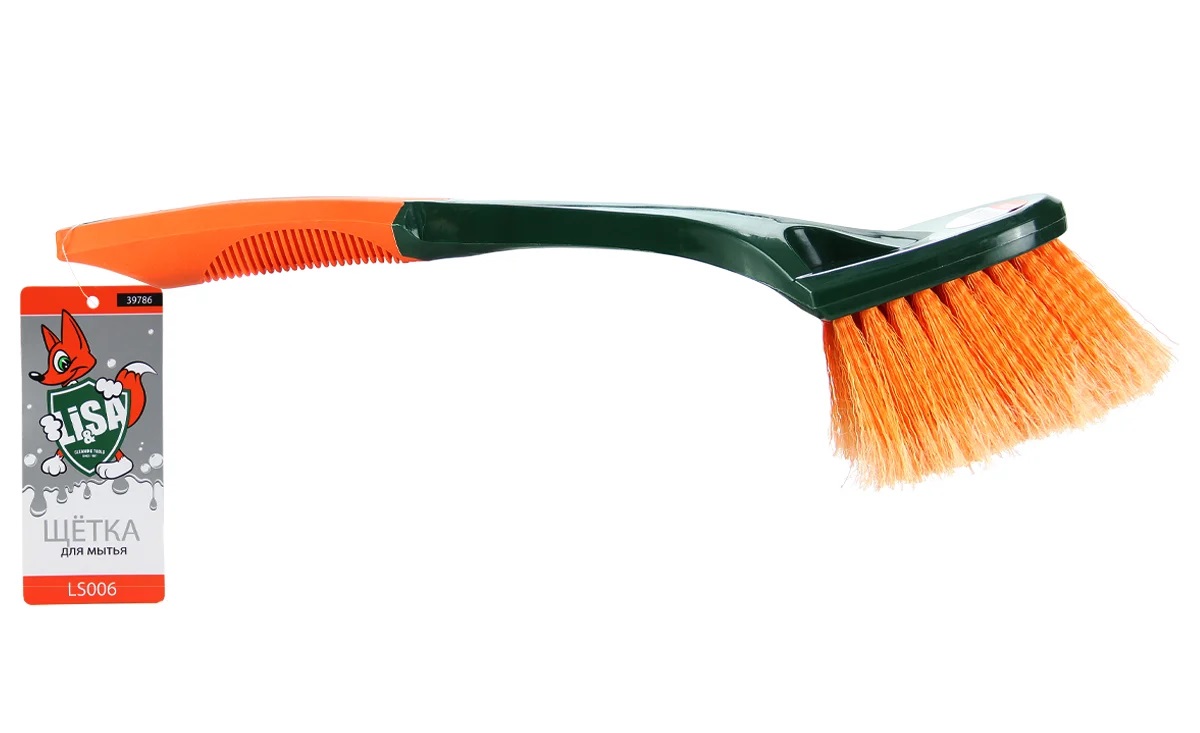 Щетка для мытья Li-Sa для труднодоступных мест, прорезиненная ручка 40см LS006