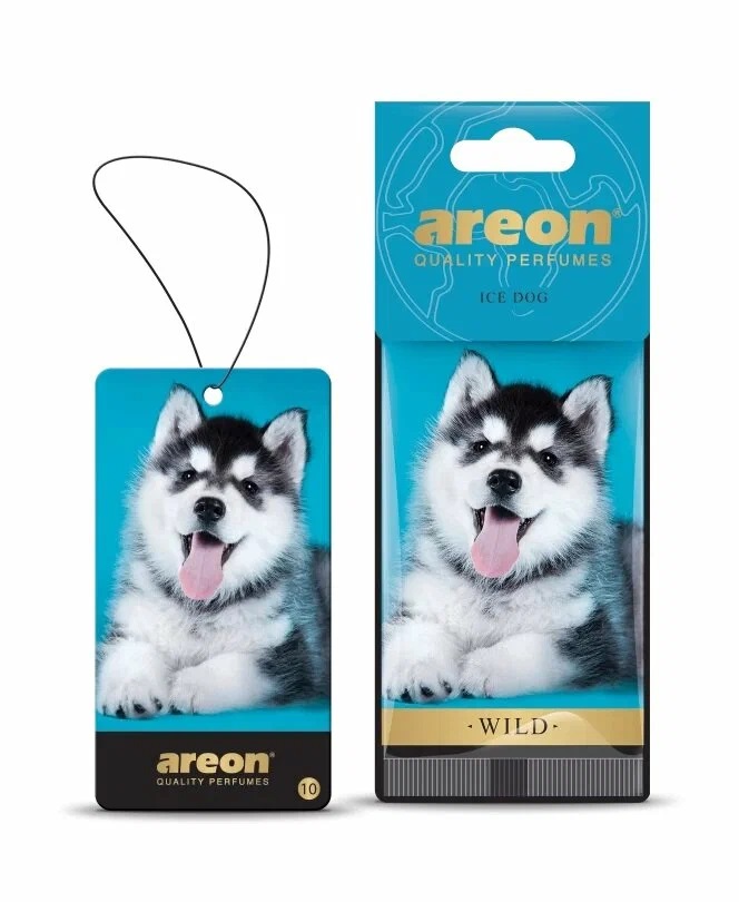 Ароматизатор подвесной картон AREON WILD  Ice Dog