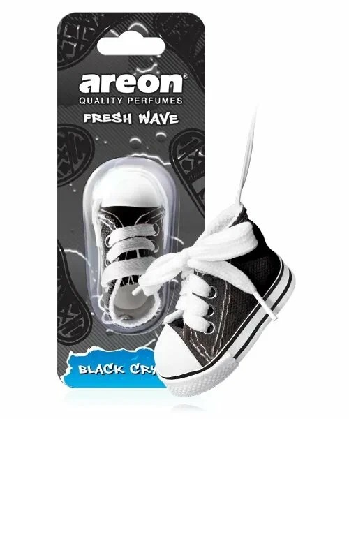 Ароматизатор-игрушка AREON FRESH WAVE Black cristal Чёрный кристал