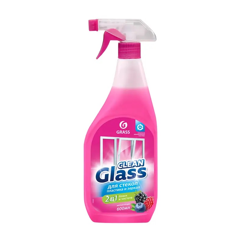 Очиститель стекол и зеркал GRASS Clean Glass Лесные ягоды 600 мл триггер