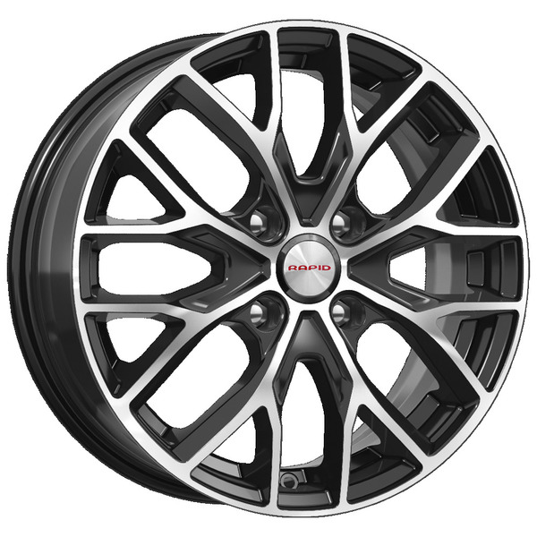 диски КиК Рапид ЛИЛИОМ 6,0xR16 4x100 60,1 50 алмаз_черный