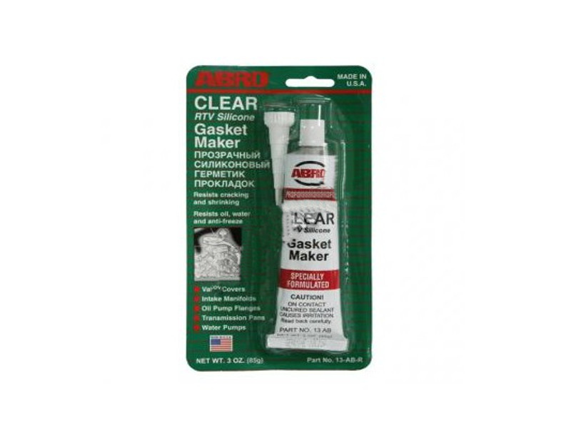 Герметик прокладок ABRO  прозрачный США (оригинал) 85 г 13-AB