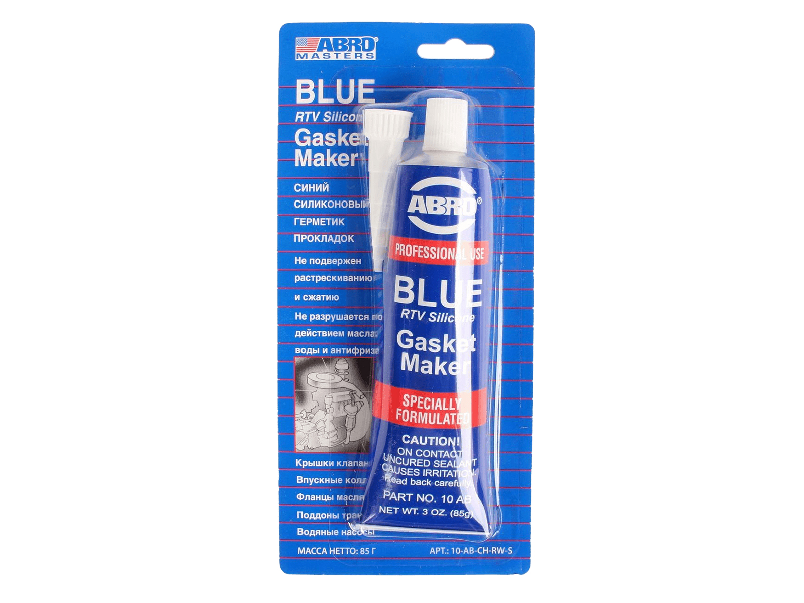 Герметик прокладок ABRO  синий США (оригинал) 85 г 10-AB