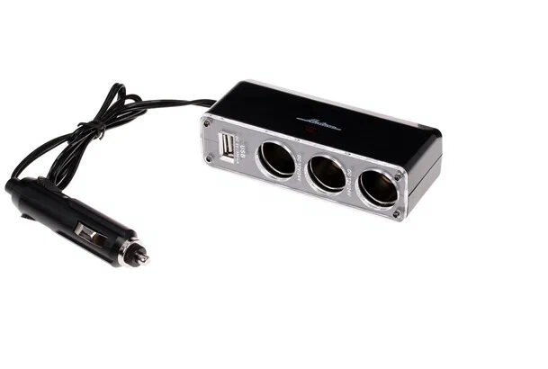 Разветвитель прикуривателя 3 гнезда AIRLINE+USB ASP-3U-07