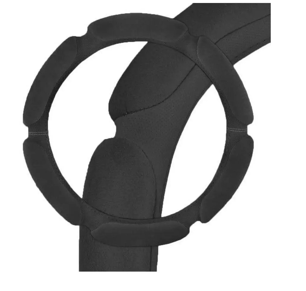 Оплетка SKYWAY искусственная замша с перф.L  Mix Sponge classic 6 подушек Черная S01101013