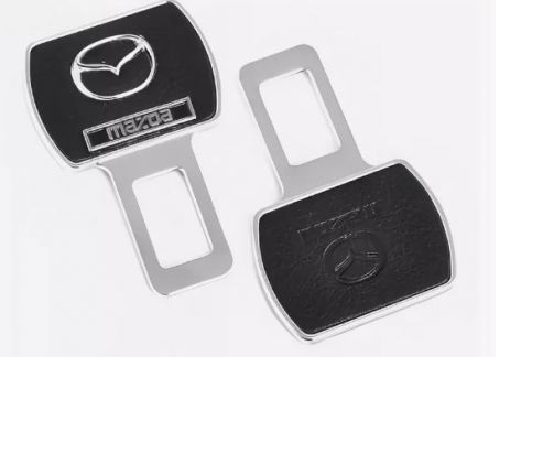 Заглушка-блокировка замка ремня безопасности SW Mazda черный 60*50мм 2шт HX-113